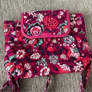 Vera Bradley fashion campus drawstring backpack purse